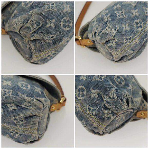 LOUIS VUITTON Monogram Denim Mini Preity Shoulder Bag Blue M95050 Auth 133187 - Picture 16 of 16